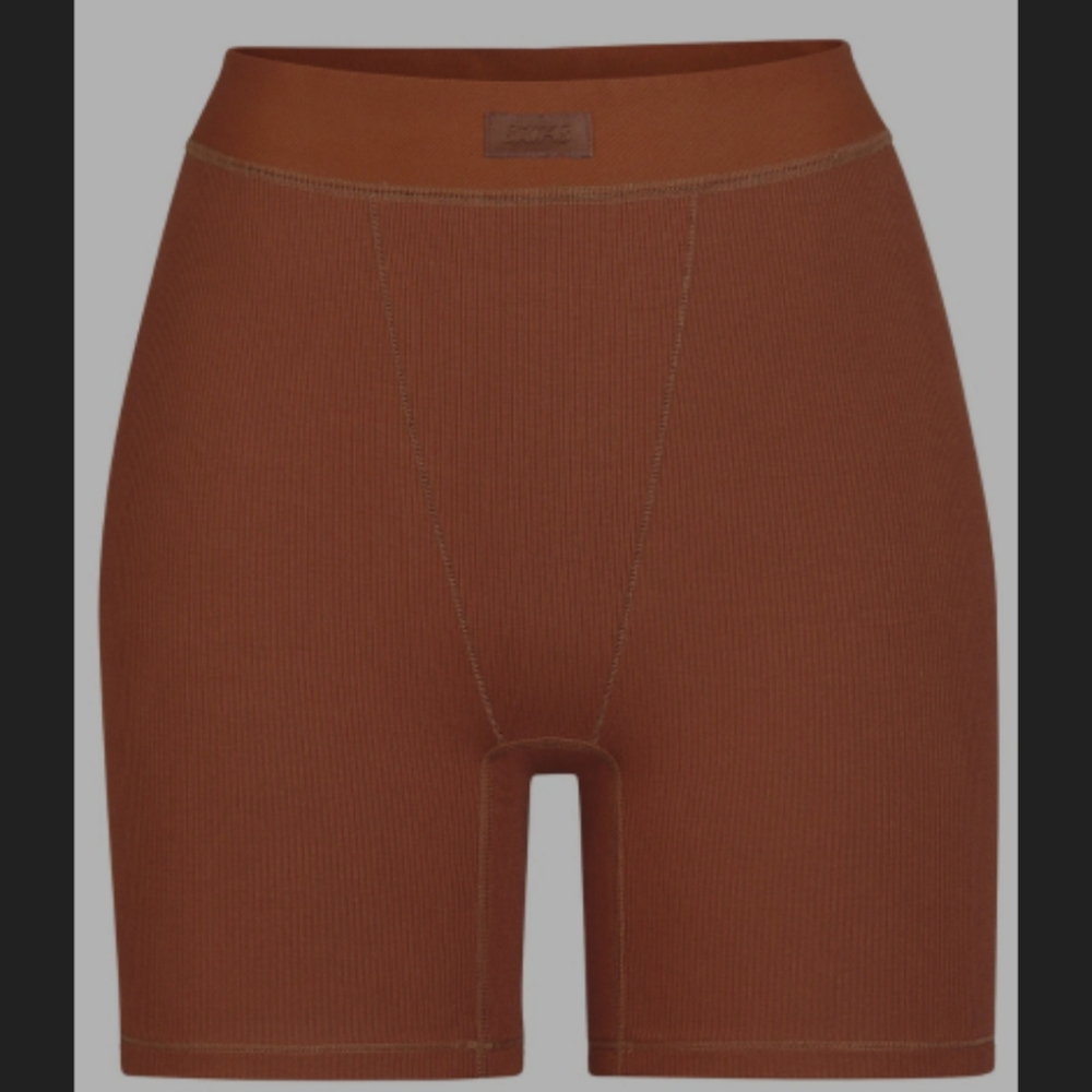 SKIMS soft lounge boxers copper